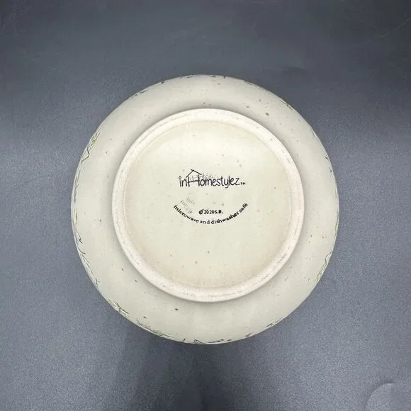 In Homestylez Spring Pressed Garden Flower Cereal Soup Bowl Impressed Floral - Picture 6 of 11